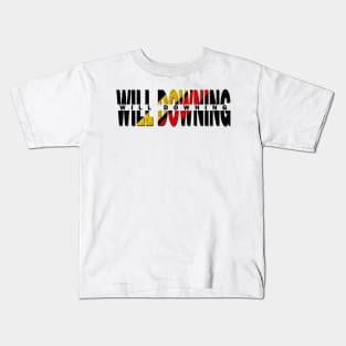 vintage typo Will Downing Kids T-Shirt